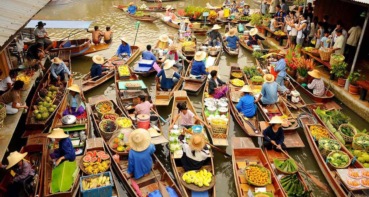 Chợ nổi 4 miền Pattaya